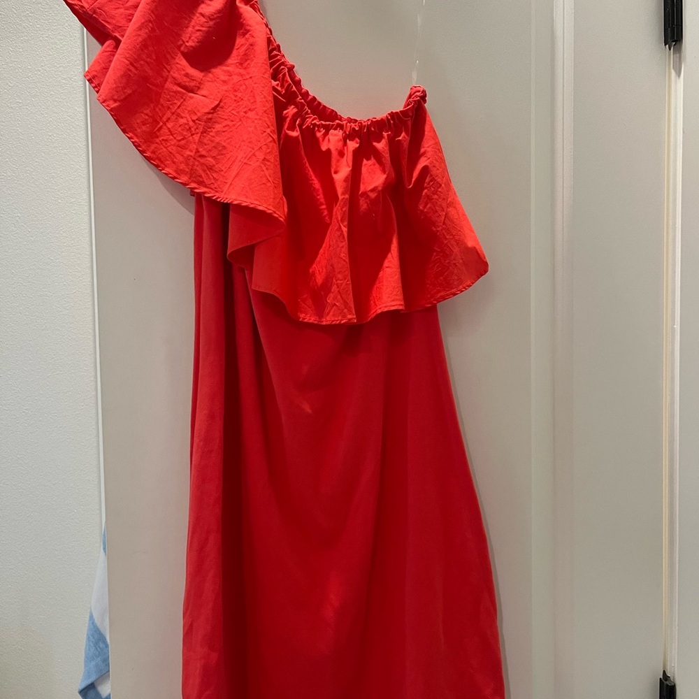Target Red One-Shoulder Mini Dress